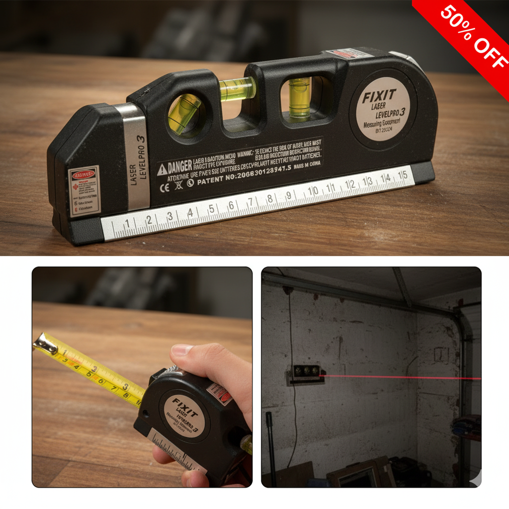FIXIT Laser LevelPro 3 - 50% OFF!
