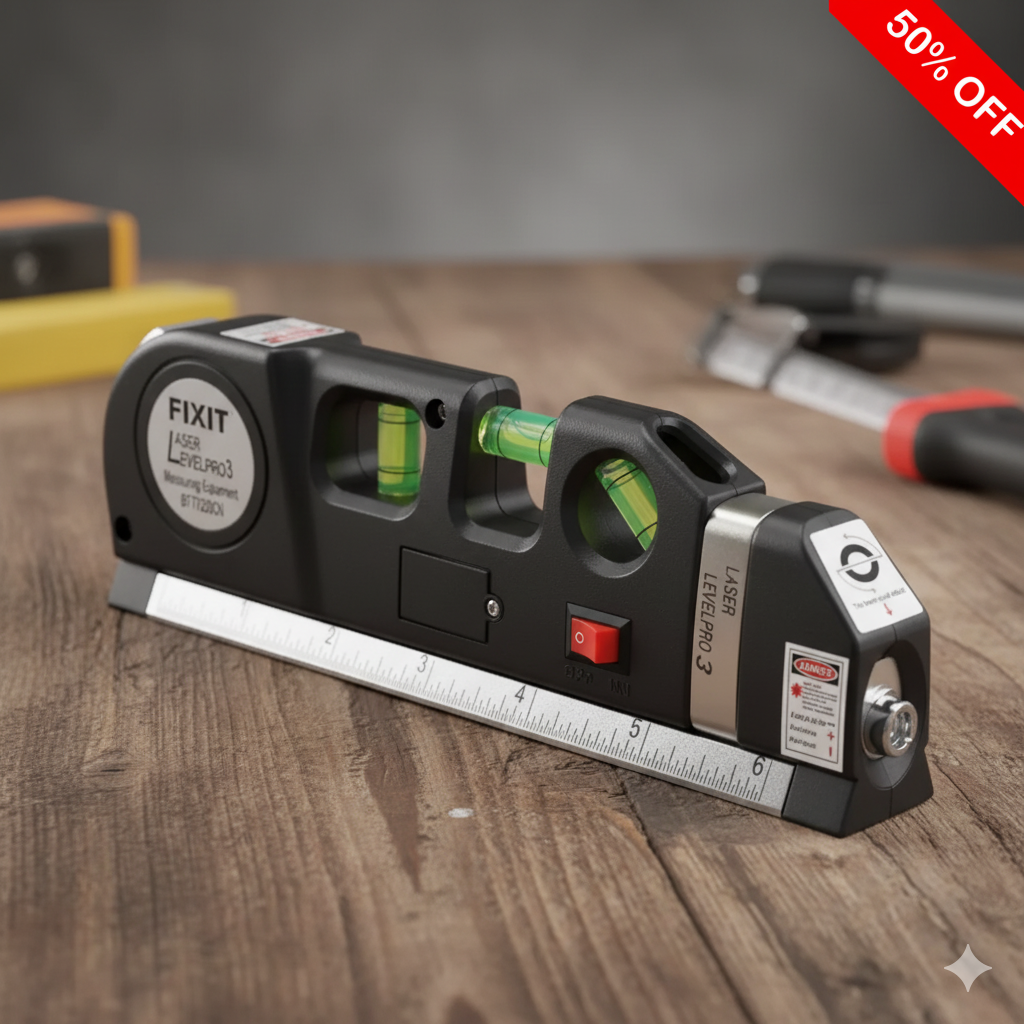 FIXIT Laser LevelPro 3 - 50% OFF!