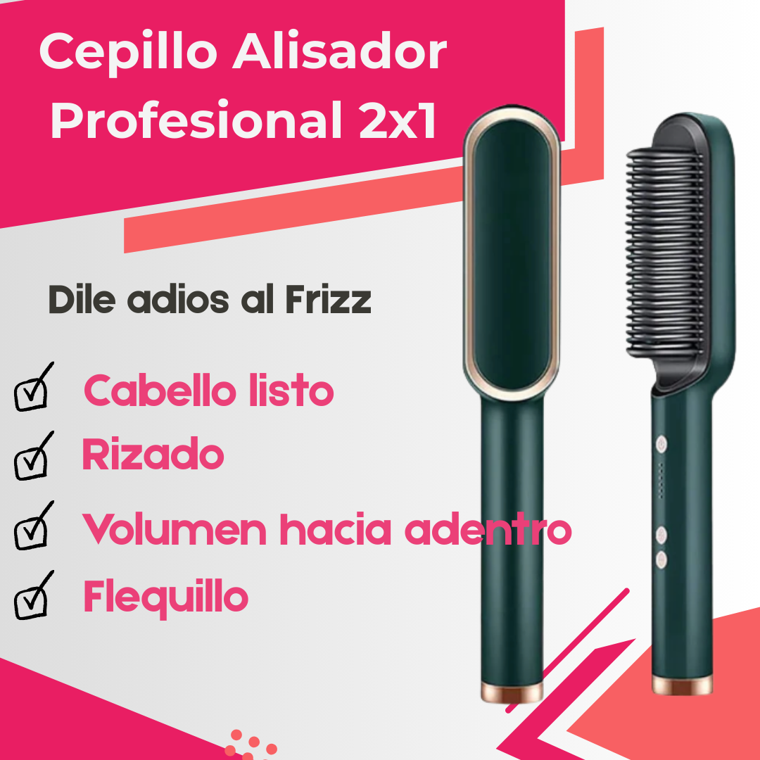 Cepillo Alisador  Profesional 2x1
