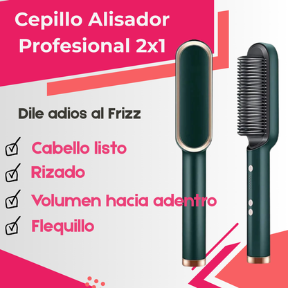 Cepillo Alisador  Profesional 2x1