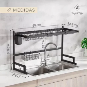 Rack Escurridor Seca Plato 85cm
