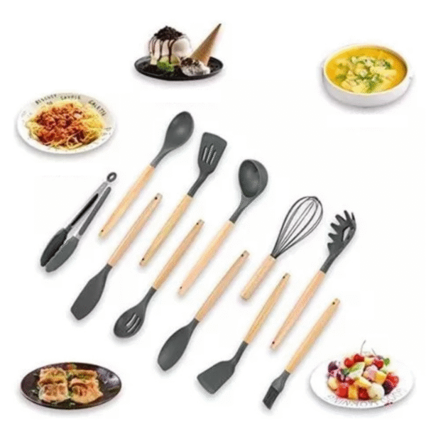 Juego De Silicona 12 Utensilios Cocina - Imagen 3
