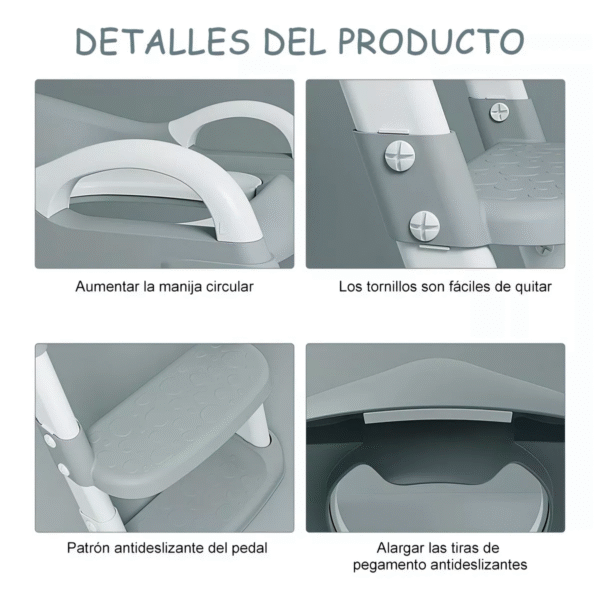 Asiento Adaptador Escalera Inodoro Niños - Imagen 5